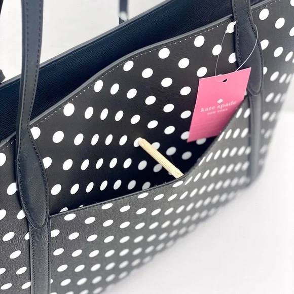 Nwt Kate Spade Cara Dot Dot Tote Shoulder Bag - Picture 5 of 13